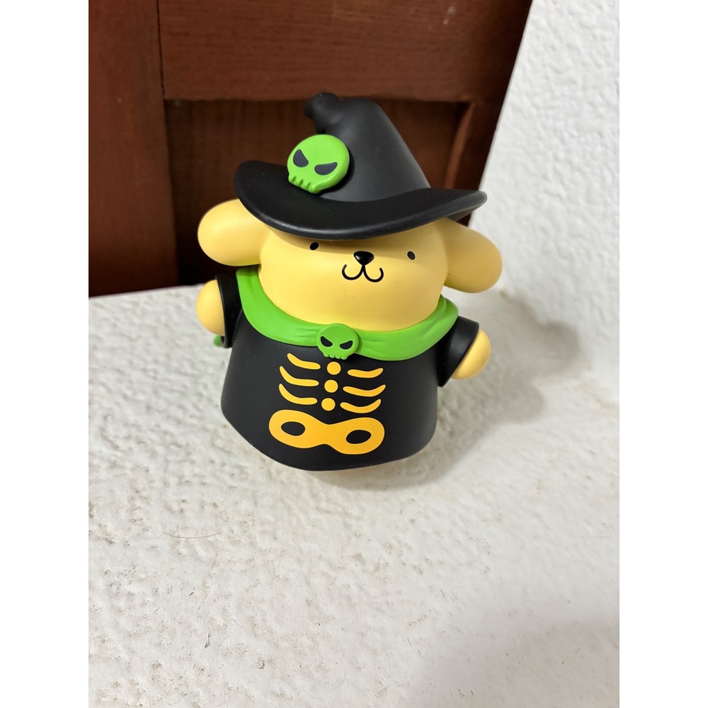 Sanrio Pompompurin TOP TOY Halloween Skeleton Witch Vinyl Figure Spooky Night